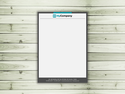 Simple Letterhead Design for your Official Communication