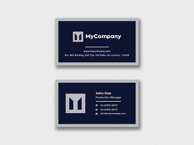 Professional Business Card Design branding business card business card design businesscard design graphic design minimal