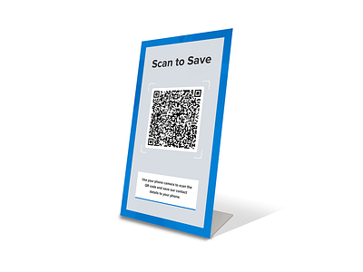 Minimally Designed Table-top QR Display Design