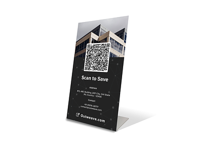 Customizable Table-top QR Code Display Design branding design graphic design