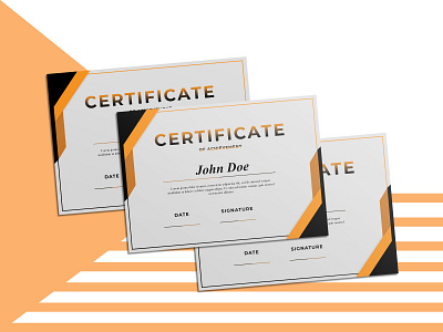 General Purpose Certificate Design branding design graphic design