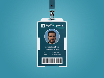 Vertical ID Card Design for your Business