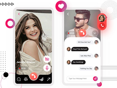 chat and call app design