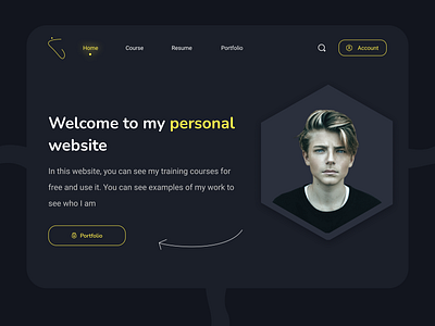 Landing Page branding landing page logo persona personal ui userinterface ux website