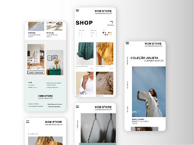Mobile Online Store app branding design minimal mobile online online store ui website