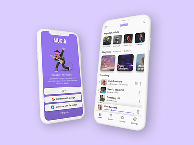 MUSIQ - Music App UI Design