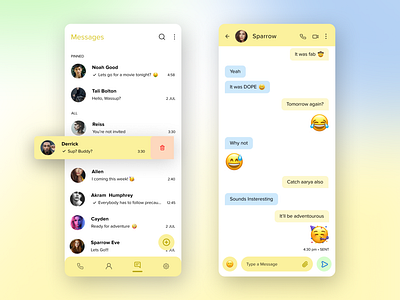 Messages UI Redesign - Light Mode