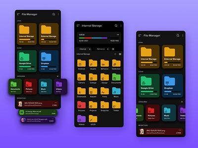 File Manager 📁 - Dark Mode