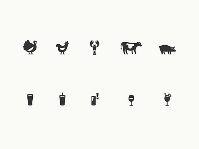 Sandwich Shop Icons beverages icon iconography