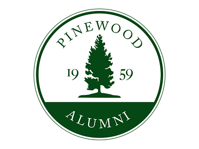 Pinewood Alumni Logo alumni badge high school logo pinewood