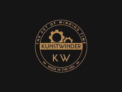 Kunstwinder Logo badge hipster kunstwinder logo mechanical watch winder watches