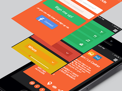 Shake.in App 1.0 application signup ui ux