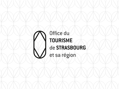 Office du tourisme - Strasbourg city clear design logo mono prism simple urban
