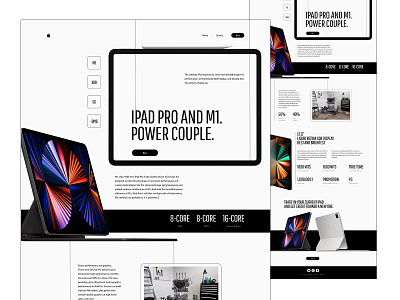 Landing page for Apple Ipad