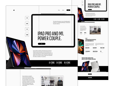 Landing page for Apple Ipad apple branding design e commerce ipad landing mainpage minimal online store product ui web