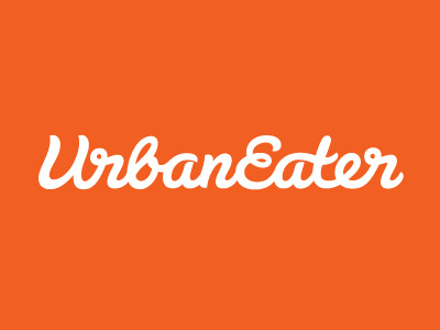 UrbanEater wordmark logo script urbaneater