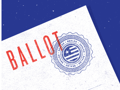 Sealed ballot seal vote