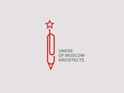 UNION OF MOSCOW ARCHITECTS architecture clip moscow pen star