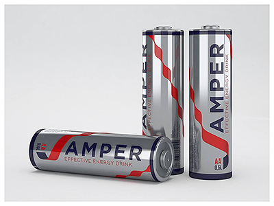J-Amper battery drink electricity energy packaging
