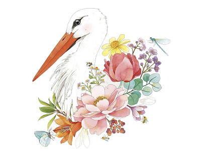 Botanical stork