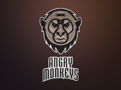 Angry Monkeys Team logo logo monkey sport