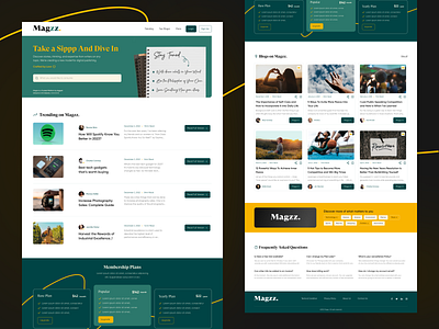 Magzz Blog Reading UI/UX Design