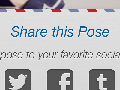 Share this Pose Closeup airmail ipad modal social