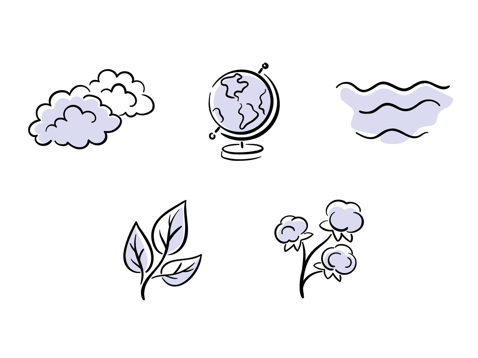 Illustrated hand drawn icons for the app by Anastasiia AsiOsi on Dribbble