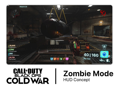 Call Of Duty - Cold War Zombies: HUD Redesign call of duty hud redesign ui zombie