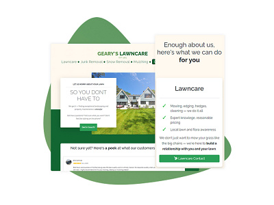 Lawncare Website Brand branding design website