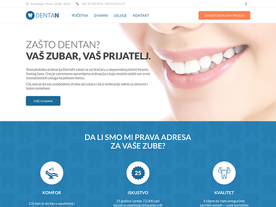 Dental Clinic Homepage clean clinic dental design homepage mockup simple sketch ui