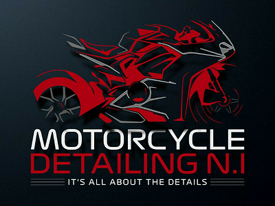 Motorcycle Detailing Logo Design business design logo logo design motorbike motorcycle racing red