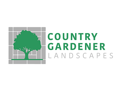 Landscaping logo design building design garden gardening landscaping logo modern outdoors outside paving professional tree