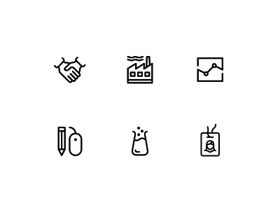 Service Icons design engineering icon iconography logo marketing partnership product service staffing website