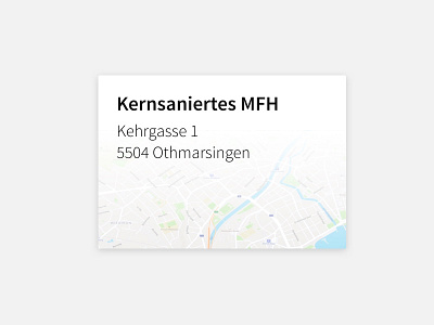 Address Card address button card map maps ui ux