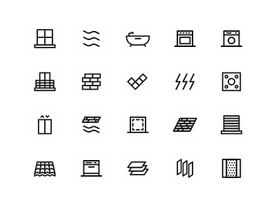 Crowdhouse Icons clever estate icon iconography icons minimalist real set simple