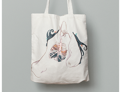 Tote bag "Torementa" art illustration design branding character design illustration design illustration minimal procreate character design textiledesign