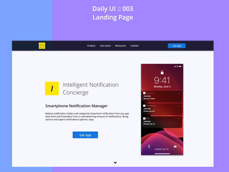 Landing Page UI by Calvin Lai on Dribbble
