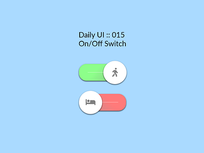 15. On/Off Switch adobexd design minimal ui