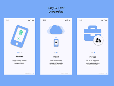 23. Onboarding adobexd app design minimal ui