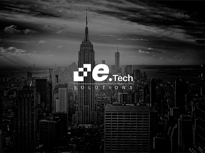 E-Tech Solutions Logo branding business logo flat logo identity logo designer minimal logo modern logo simple logo unique logo