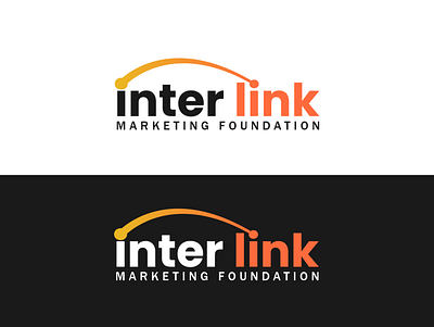 Inter Link Logo art branding design flat icon illustrator logo logos minimal vector