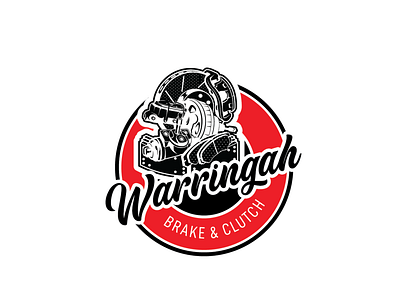 Warringah Brake & Clutch logo art branding design icon illustration illustrator logo logos minimal vector