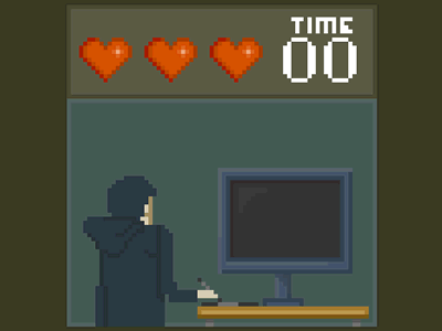 Design process animation illustration pixel