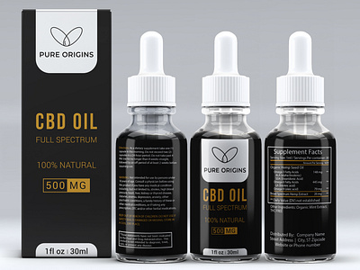 CBD label design | supplement label