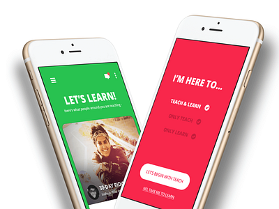 Meetutu - Teach & Learn app cards color learn location nearby solid teach