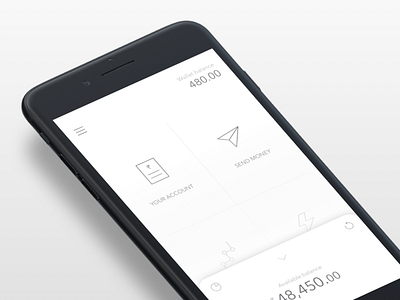 Bank App concept app app design bank banking app finance interaction minimal minimalistic simple