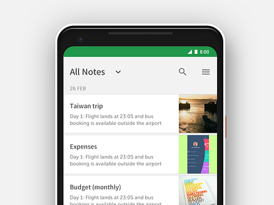 Evernote app