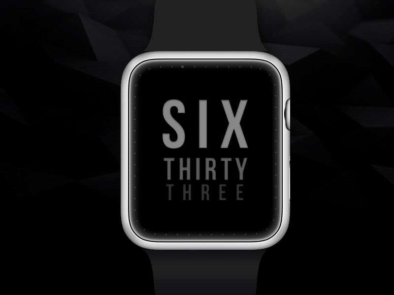 Apple watch time display