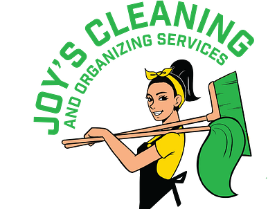 Clean Service Logo branding broom cartoon cleaning cleaning business color curve design drawing freelance graphic design green hand drawing illustration image logo rack vector yellow